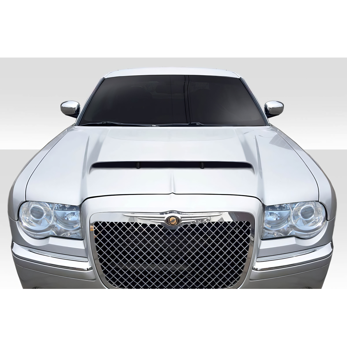 Modify your Chrysler 300 2005 with our Exterior/Hoods - Front view of Chrysler 300 from a head-on angle