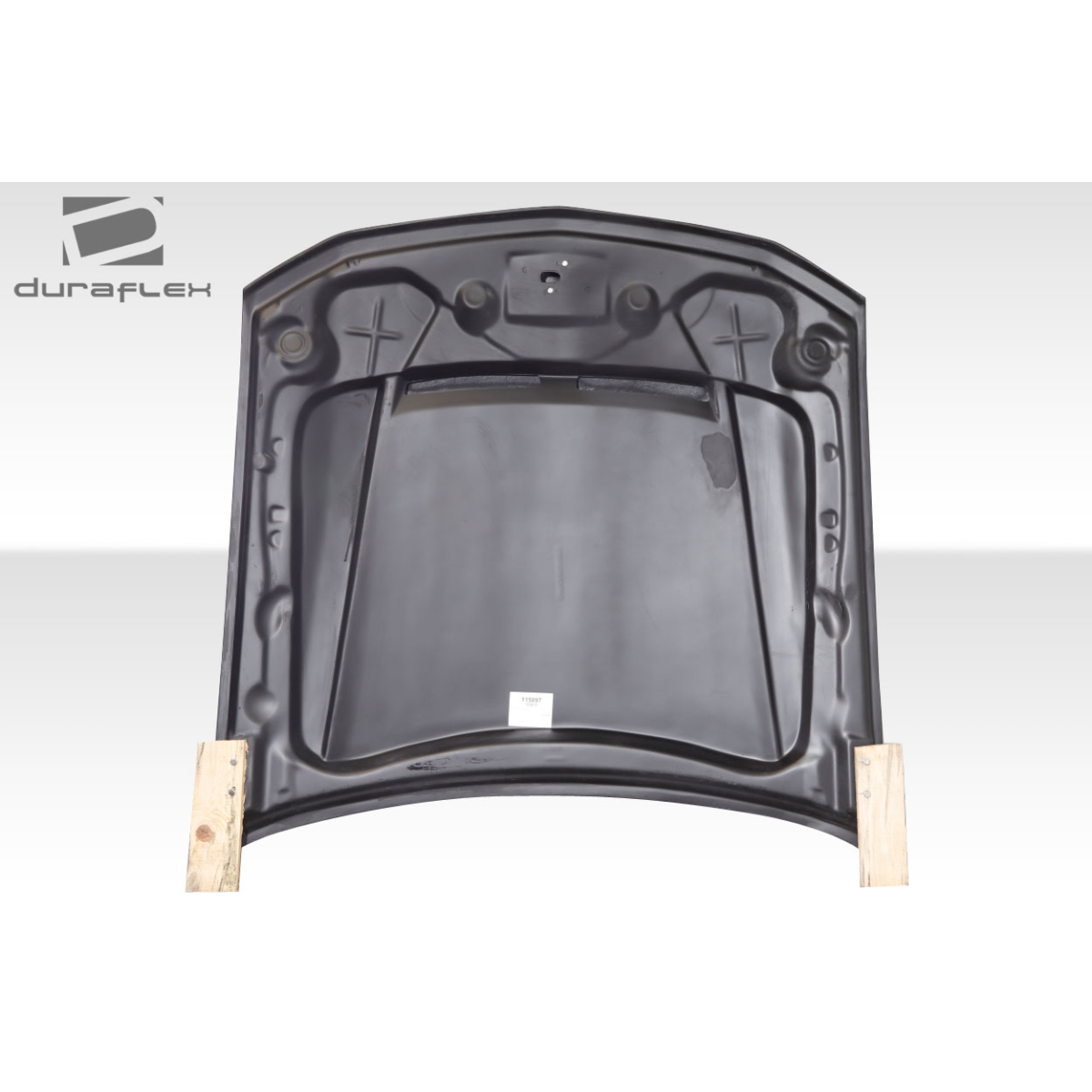 Modify your Ford Mustang 2005 with our Exterior/Hoods - Part is shown from a flat overhead angle