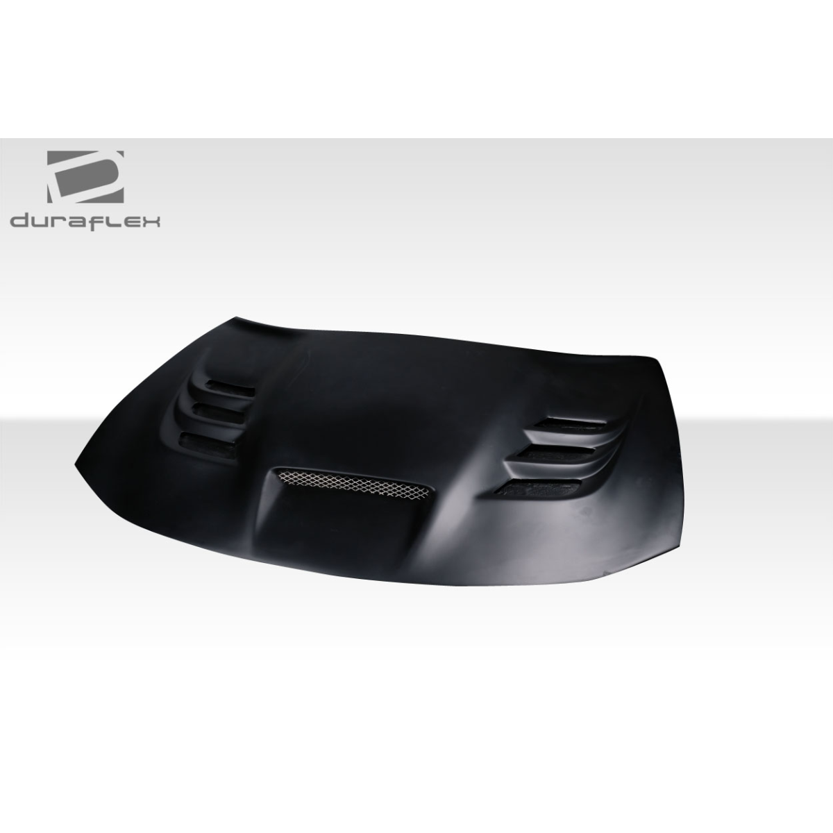 Modify your Dodge Charger 2015 with our Exterior/Hoods - Front view at a slight angle with hood features visible