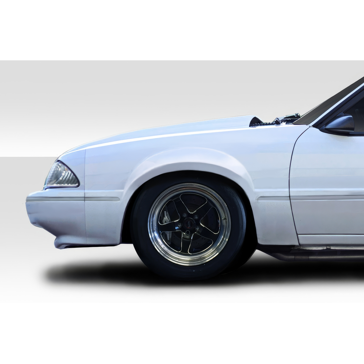 Modify your Ford Mustang 1979 with our Exterior/Fenders - Image shows side profile of the car at a low angle