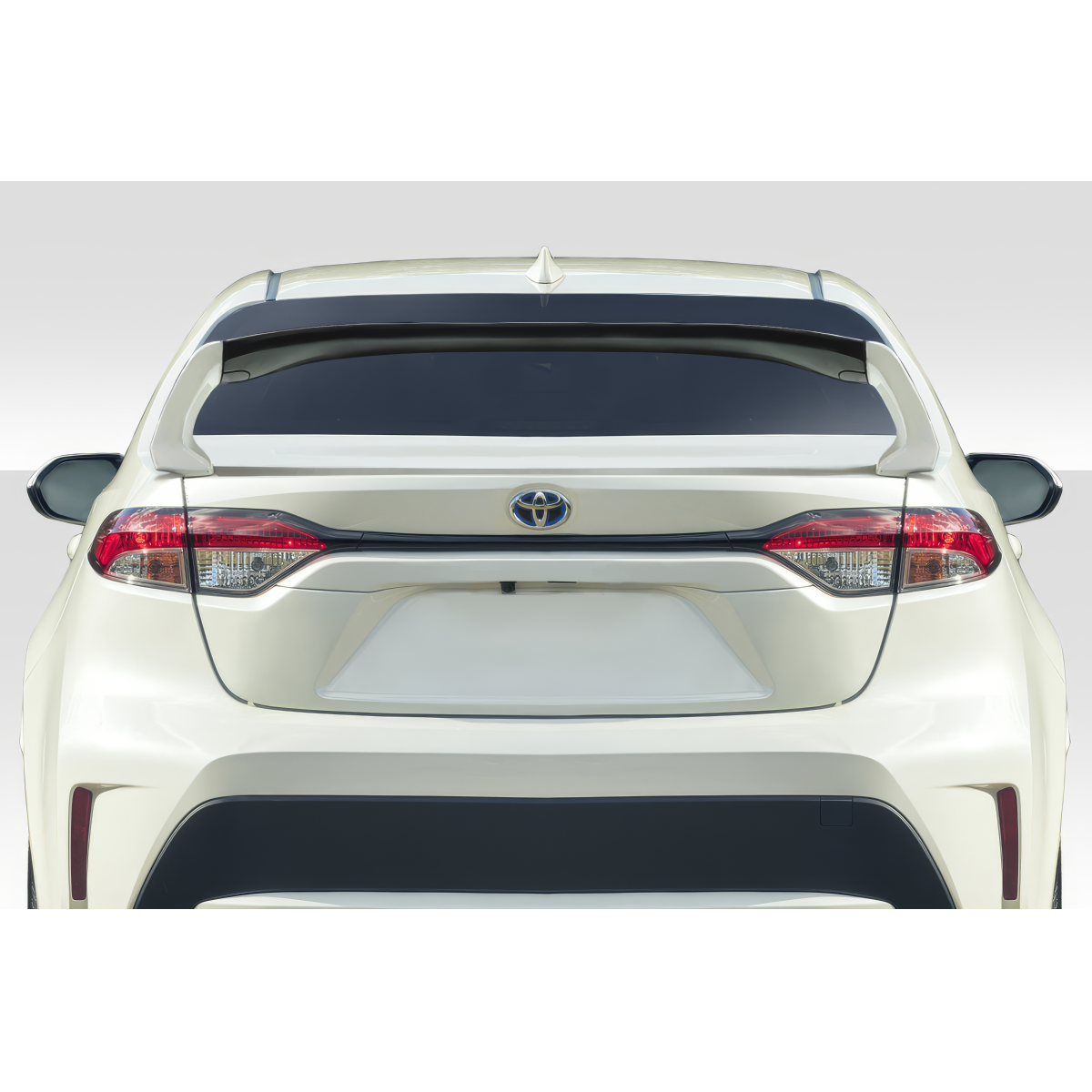 Modify your Toyota Corolla 2020 with our Exterior/Wings - Rear view of car likely at 0 degrees angle