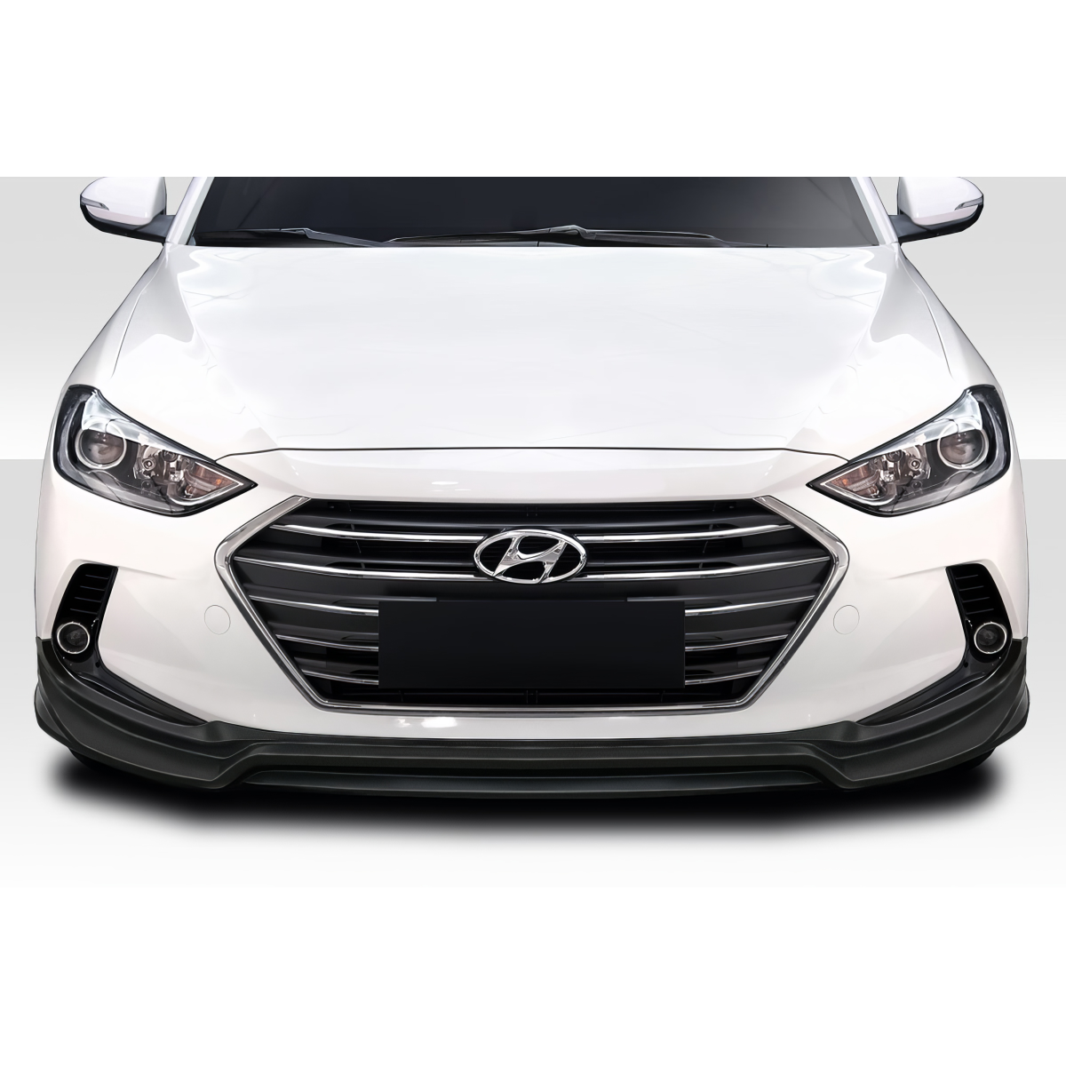 Modify your Hyundai Elantra 2017 with our Exterior/Front Bumpers or Lips - Front view of a Hyundai Elantra front lip spoiler