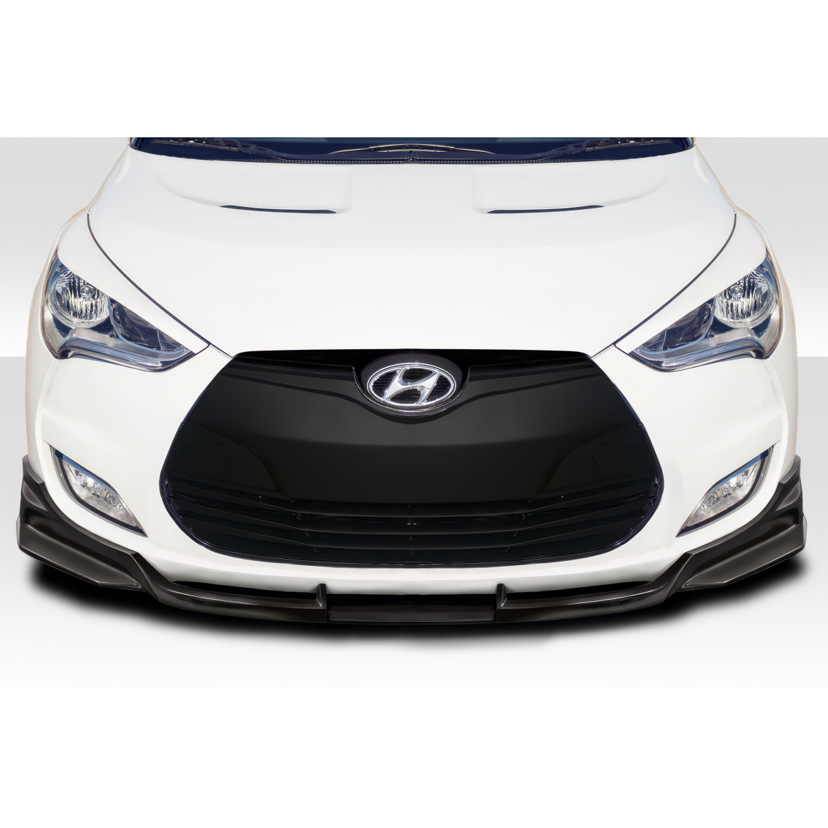 Modify your Hyundai Veloster 2012 with our Exterior/Front Bumpers or Lips - Front view angle of vehicle part