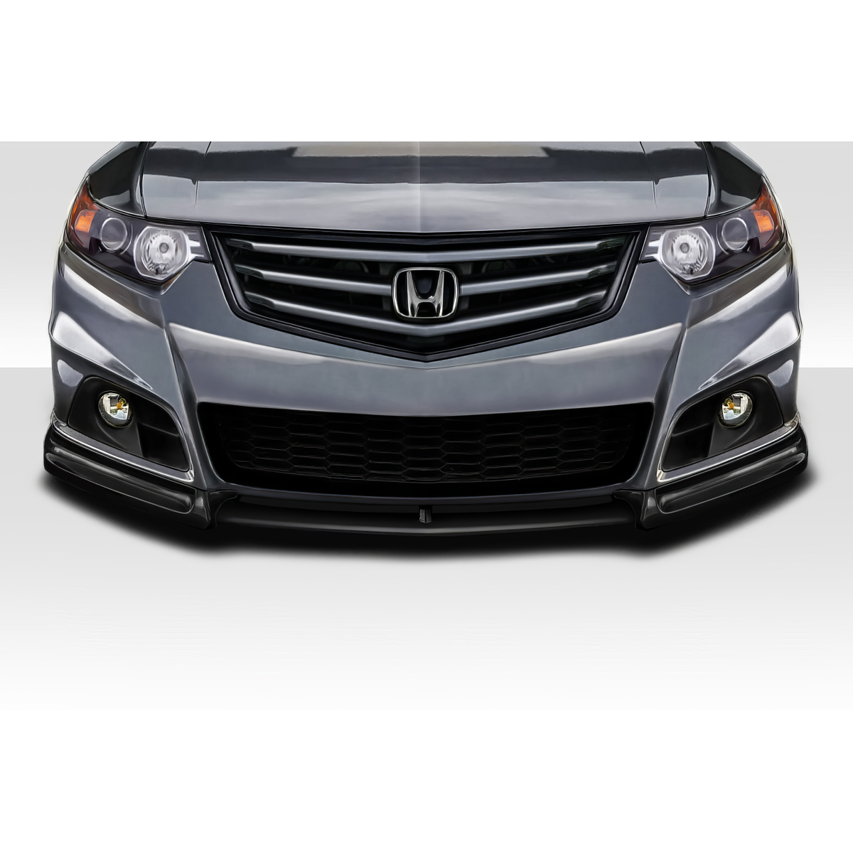 Modify your Acura TSX 2009 with our Exterior/Front Bumpers or Lips - Front view of the vehicle front lip attachment