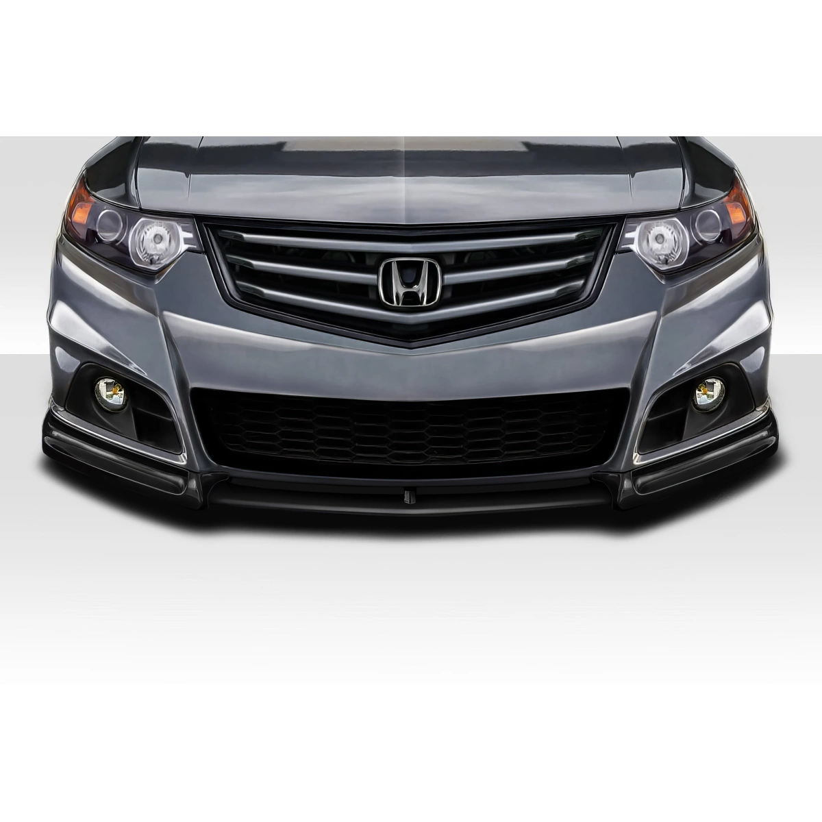 2009-2014 Acura TSX Duraflex HFP V3 Look Front Lip Under Spoiler Air Dam -  3 Piece ( fits modulo bumper only ) (ed_115981), image size:1200x1200