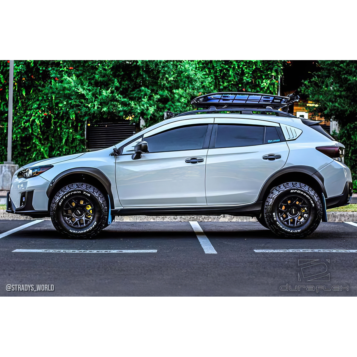 Modify your Subaru Crosstrek 2018 with our Exterior/Scoops - Image shows side profile of Subaru Crosstrek