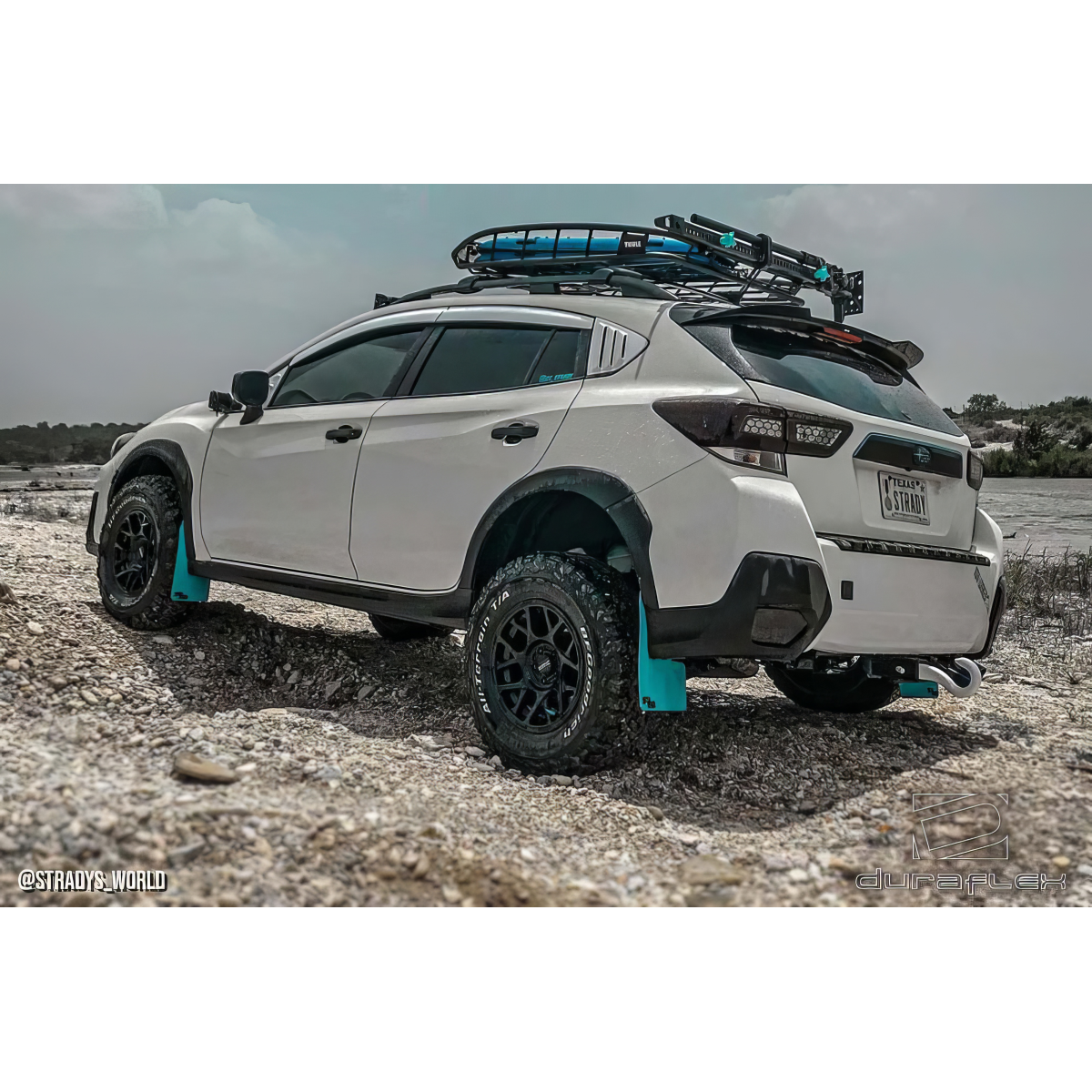 Modify your Subaru Crosstrek 2018 with our Exterior/Scoops - View from the side at a slight angle