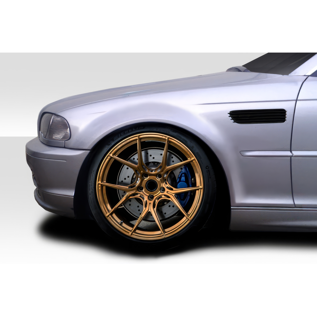 Modify your BMW 3-Series 2000 with our Exterior/Fenders - Side view of a car showing the wheel