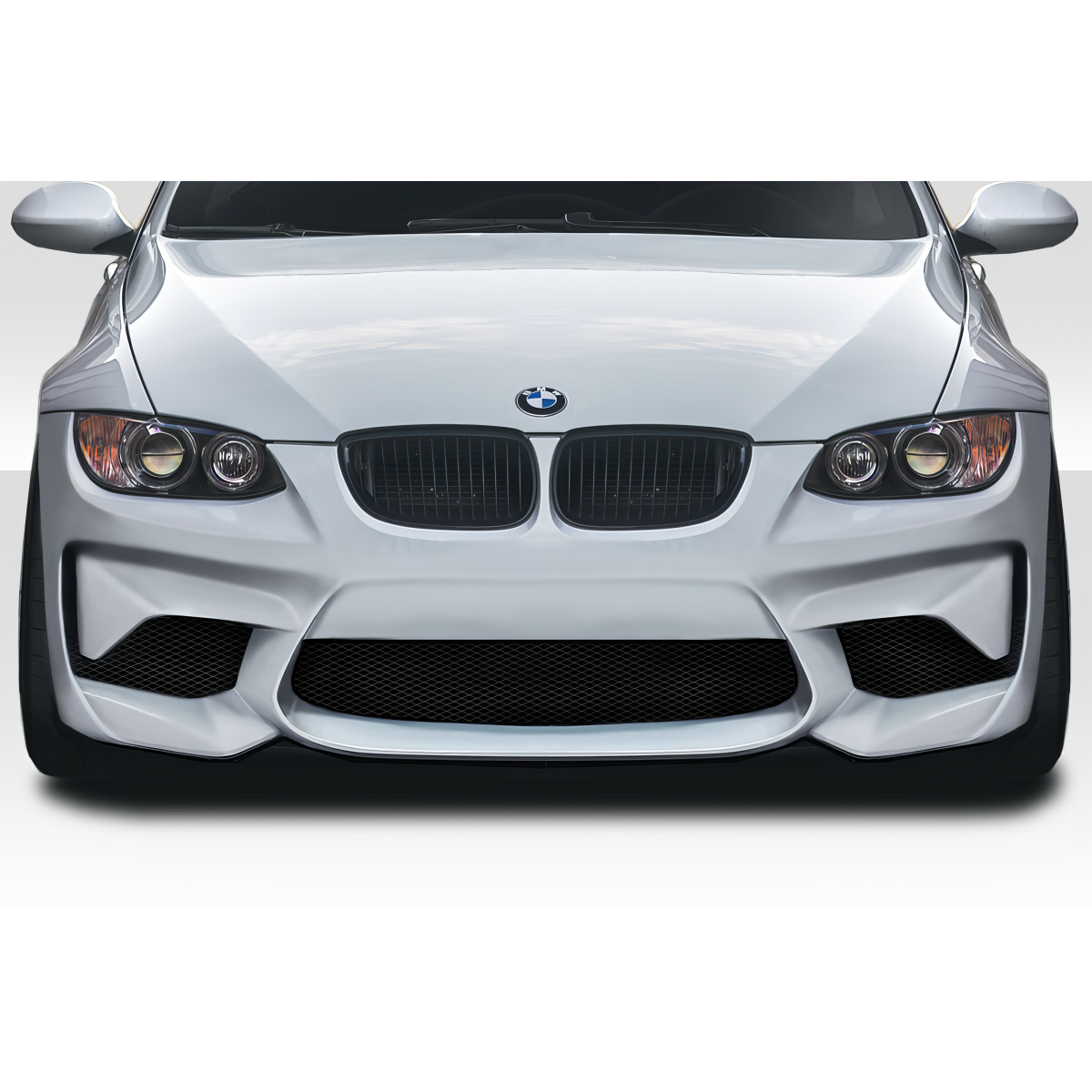 Modify your BMW 3-Series 2011 with our Exterior/Front Bumpers or Lips - Front view of the BMW 3 Series M2 Look bumper