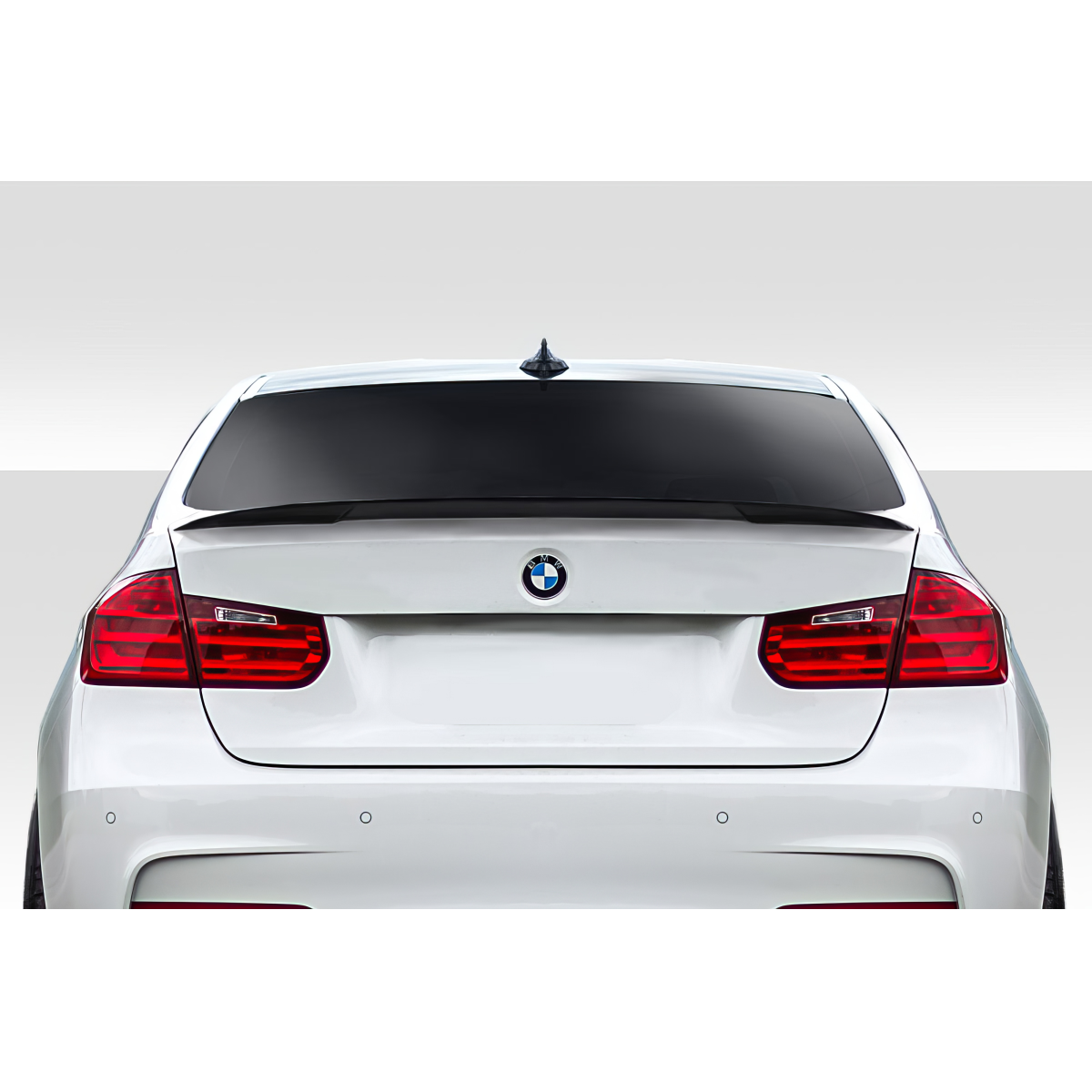 Modify your BMW 3-Series 2012 with our Exterior/Wings - Rear view at a straight angle