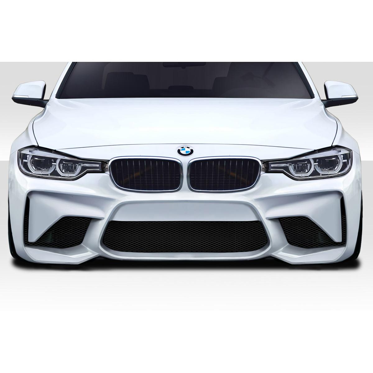 Modify your BMW 3-Series 2012 with our Exterior/Front Bumpers or Lips - Front view of the bumper at a straight angle