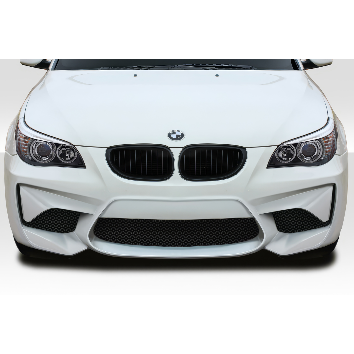 Modify your BMW 5-Series 2004 with our Exterior/Front Bumpers or Lips - Front view of vehicle at a straight angle