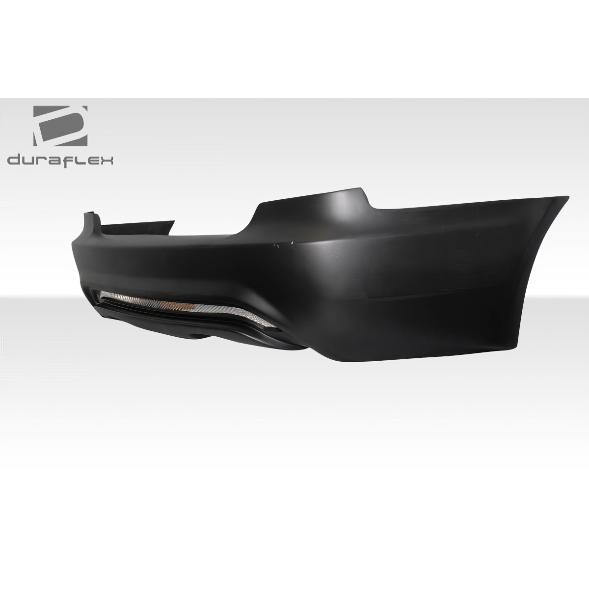 Modify your BMW M3 2008 with our Exterior/Rear Bumpers or Lips - Side angle view of a rear bumper for BMW M3