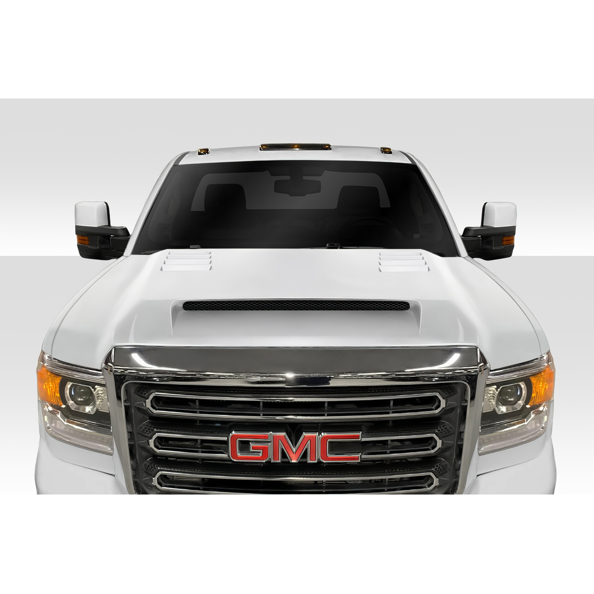 Modify your GMC Sierra 2015 with our Exterior/Hoods - Frontal angle view of GMC Sierra RKS hood