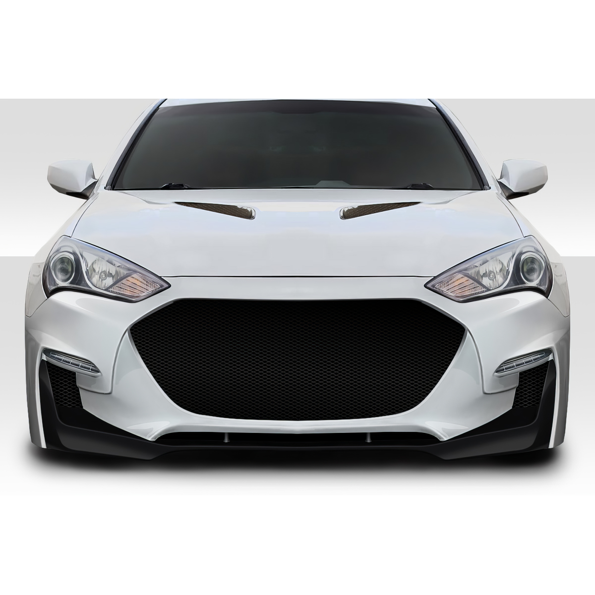 Modify your Genesis G70 2013 with our Exterior/Front Bumpers or Lips - Front view of vehicle at zero degrees angle