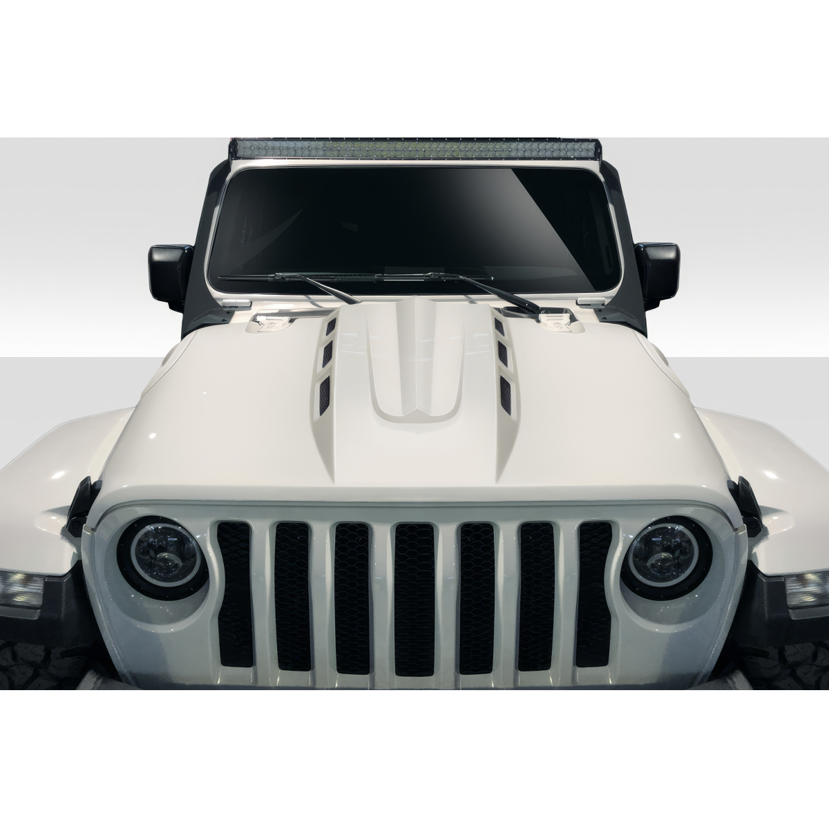 Modify your Jeep Gladiator 2019 with our Exterior/Hoods - Front view of Jeep Gladiator hood part