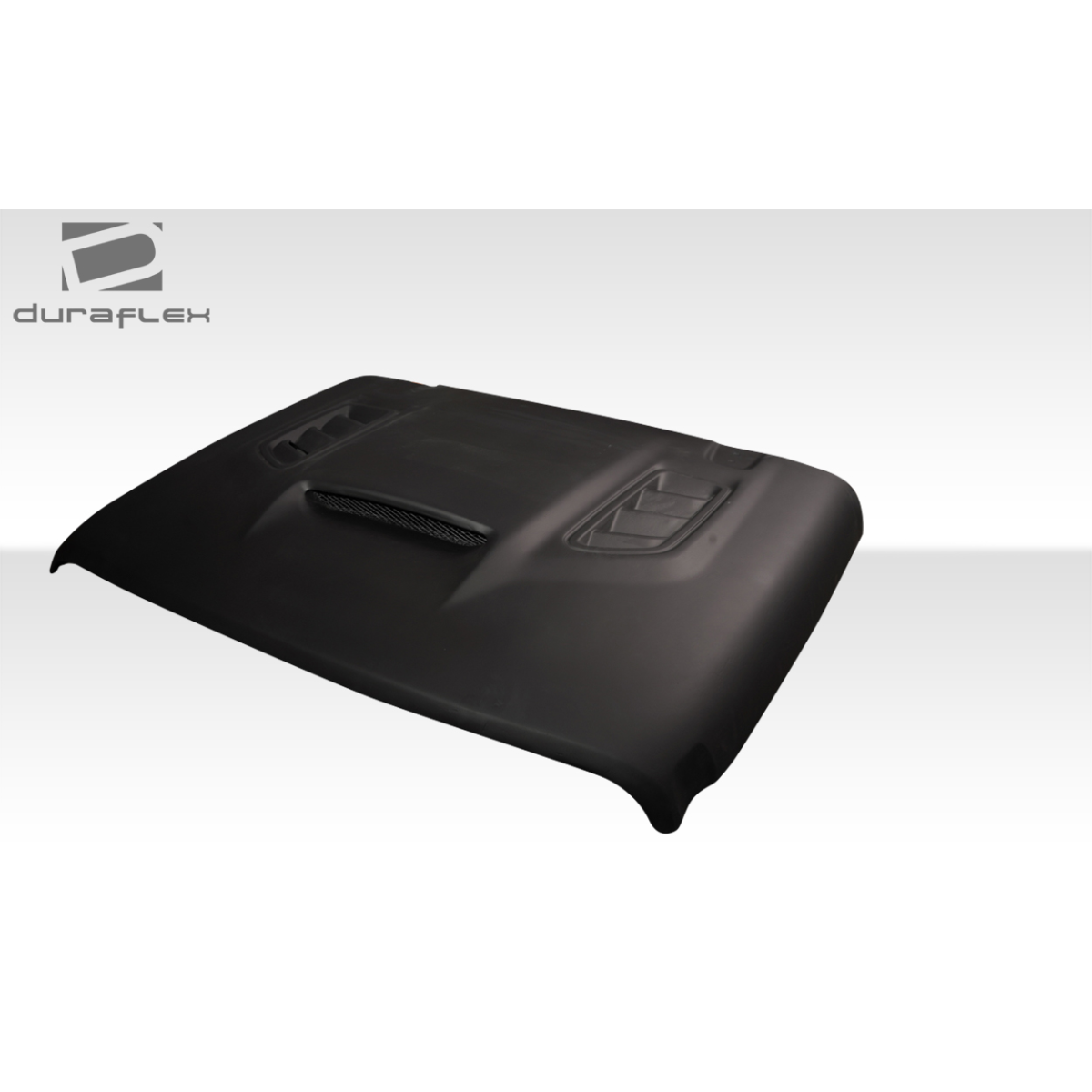 Modify your Jeep Gladiator 2018 with our Exterior/Hoods - The part is shown at a slight angle from above