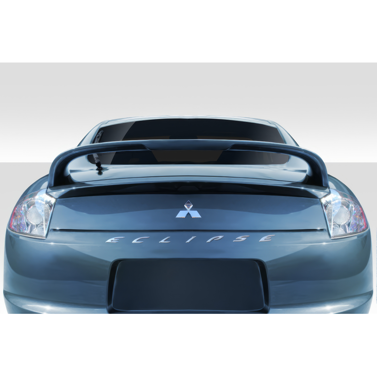 Modify your Mitsubishi Eclipse 2006 with our Exterior/Wings - Rear angle view of vehicle with spoiler