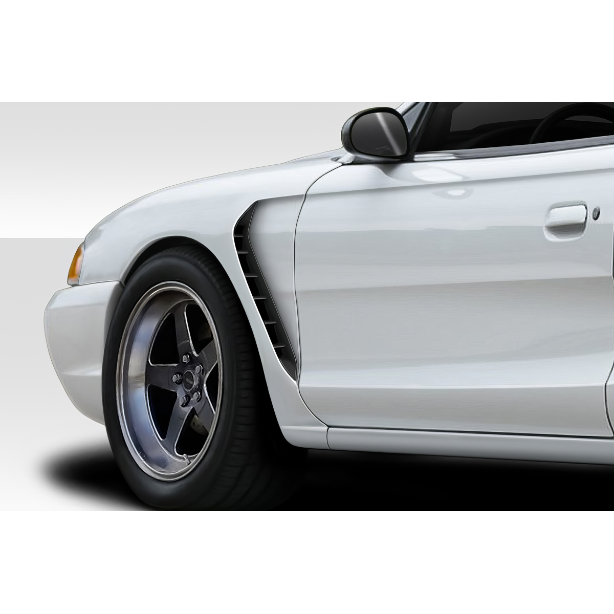 Modify your Ford Mustang 1994 with our Exterior/Fenders - Front fender at a slight angle showing detail