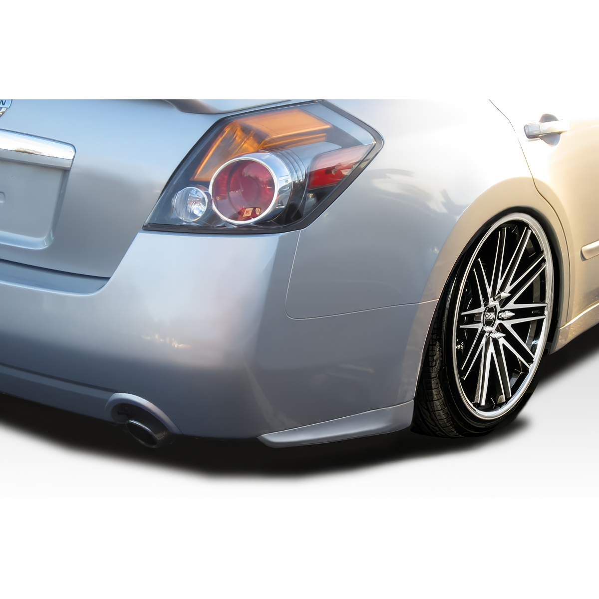 Modify your Nissan Altima 2007 with our Exterior/Rear Bumpers or Lips - Rear view angle of Nissan Altima showing bumper