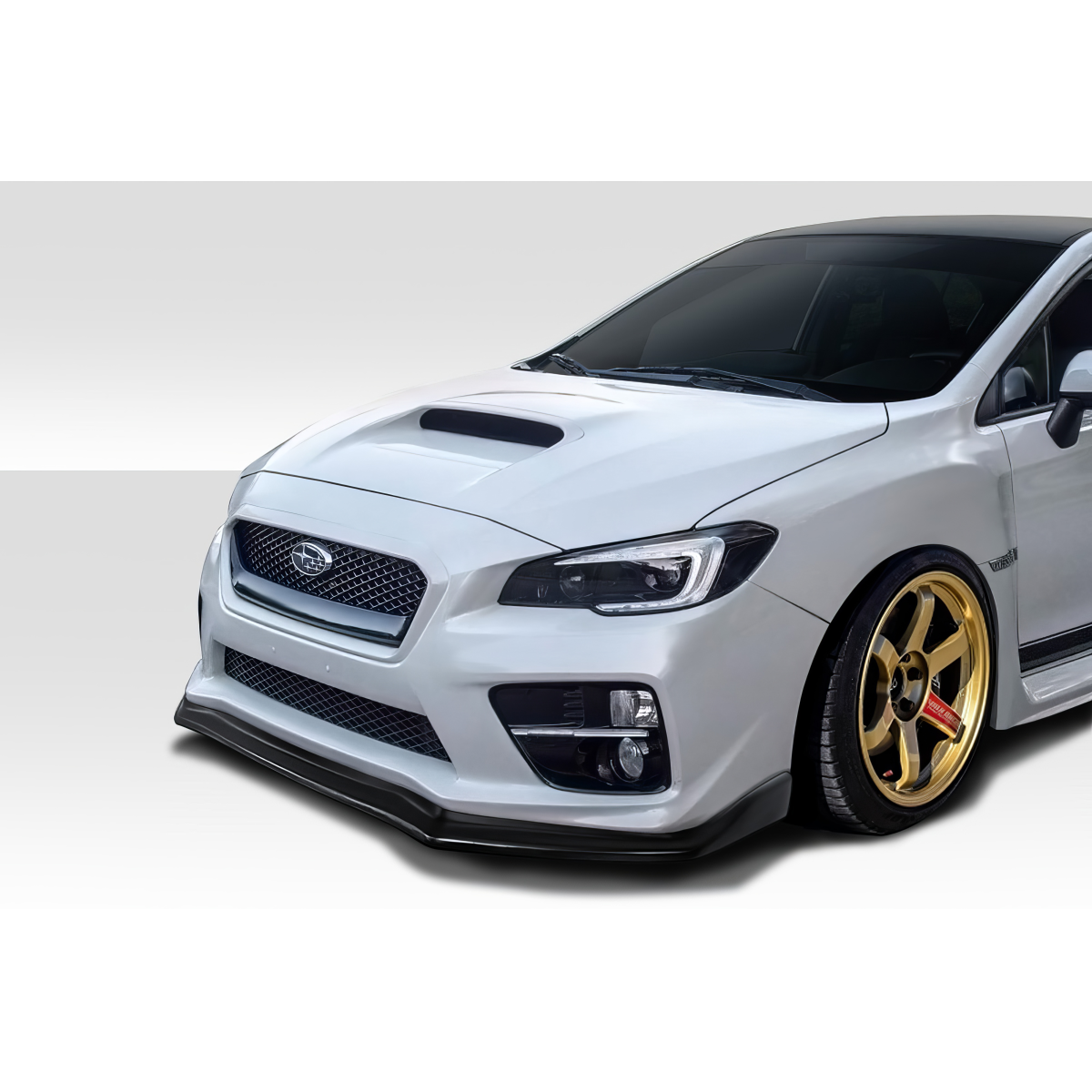 Modify your Subaru Impreza 2015 with our Exterior/Front Bumpers or Lips - View from front angle highlighting bumper design