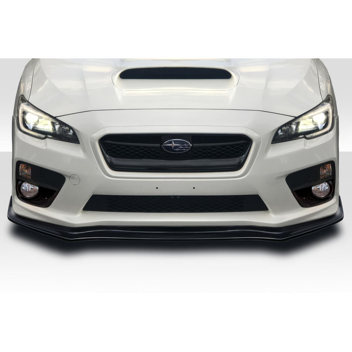 Modify your Subaru Impreza 2015 with our Exterior/Front Bumpers or Lips - Viewed from front angle showing front lip detail