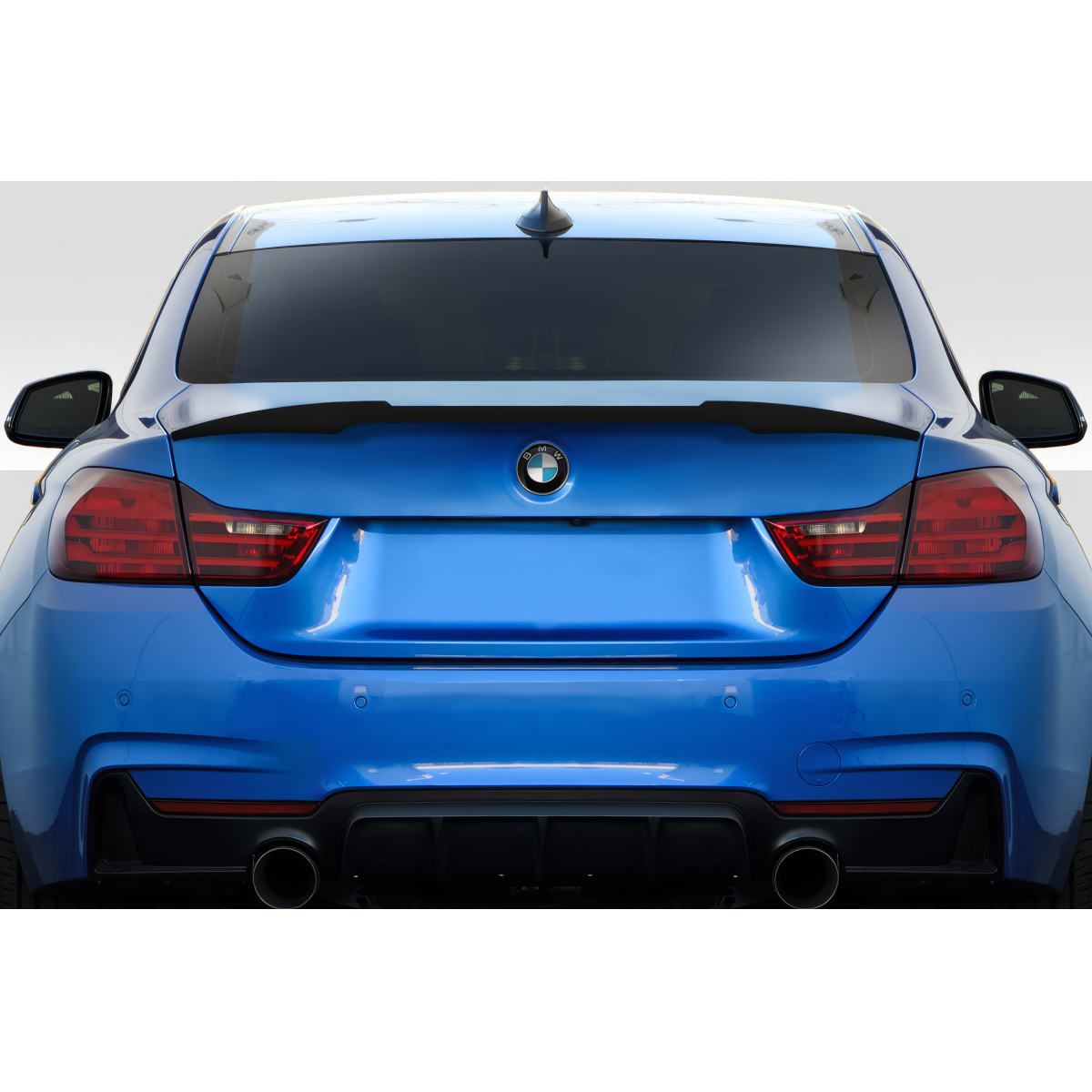 Modify your BMW 4-Series 2014 with our Exterior/Wings - Rear view of the BMW at eye level angle