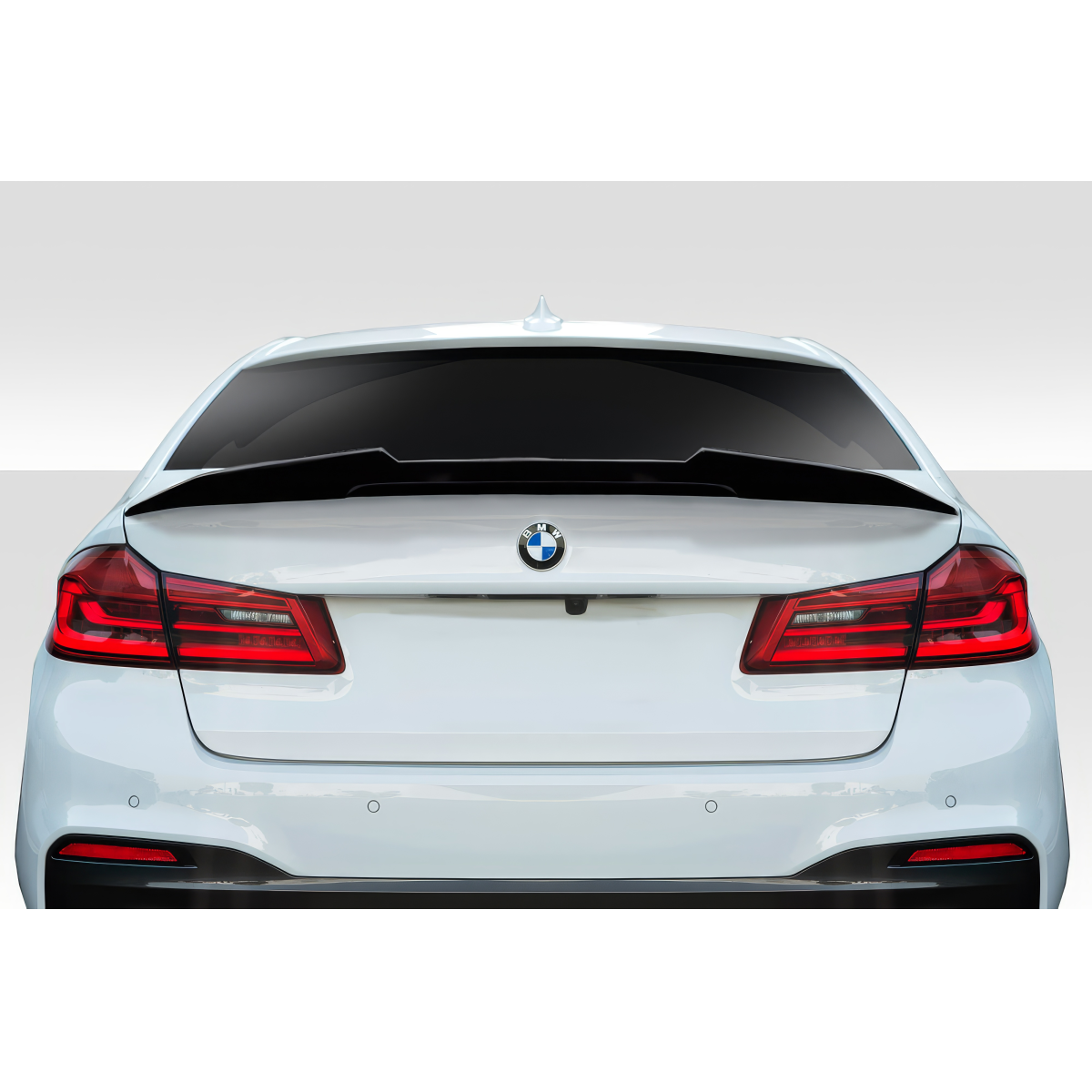 Modify your BMW 5-Series 2017 with our Exterior/Wings - Rear view at a straight angle