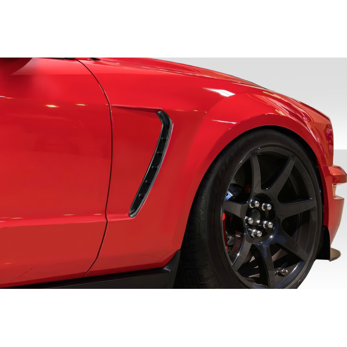 Modify your Ford Mustang 2005 with our Exterior/Fenders - Image shows close up side angle of fender