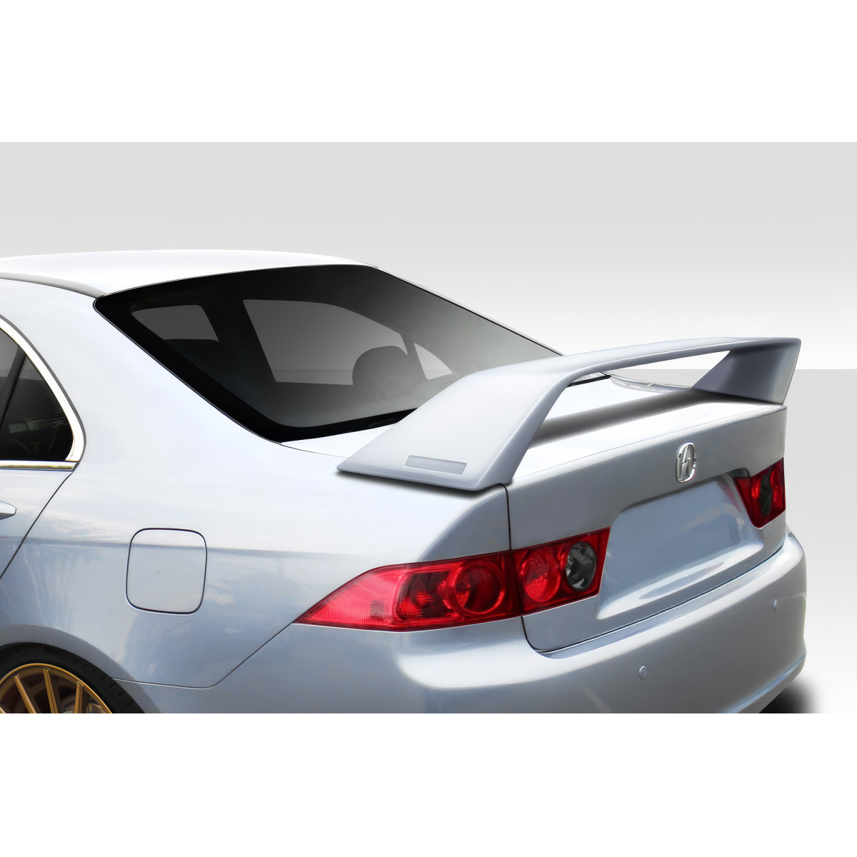 Modify your Acura TSX 2004 with our Exterior/Wings - Rear view at a slight angle showcasing the spoiler