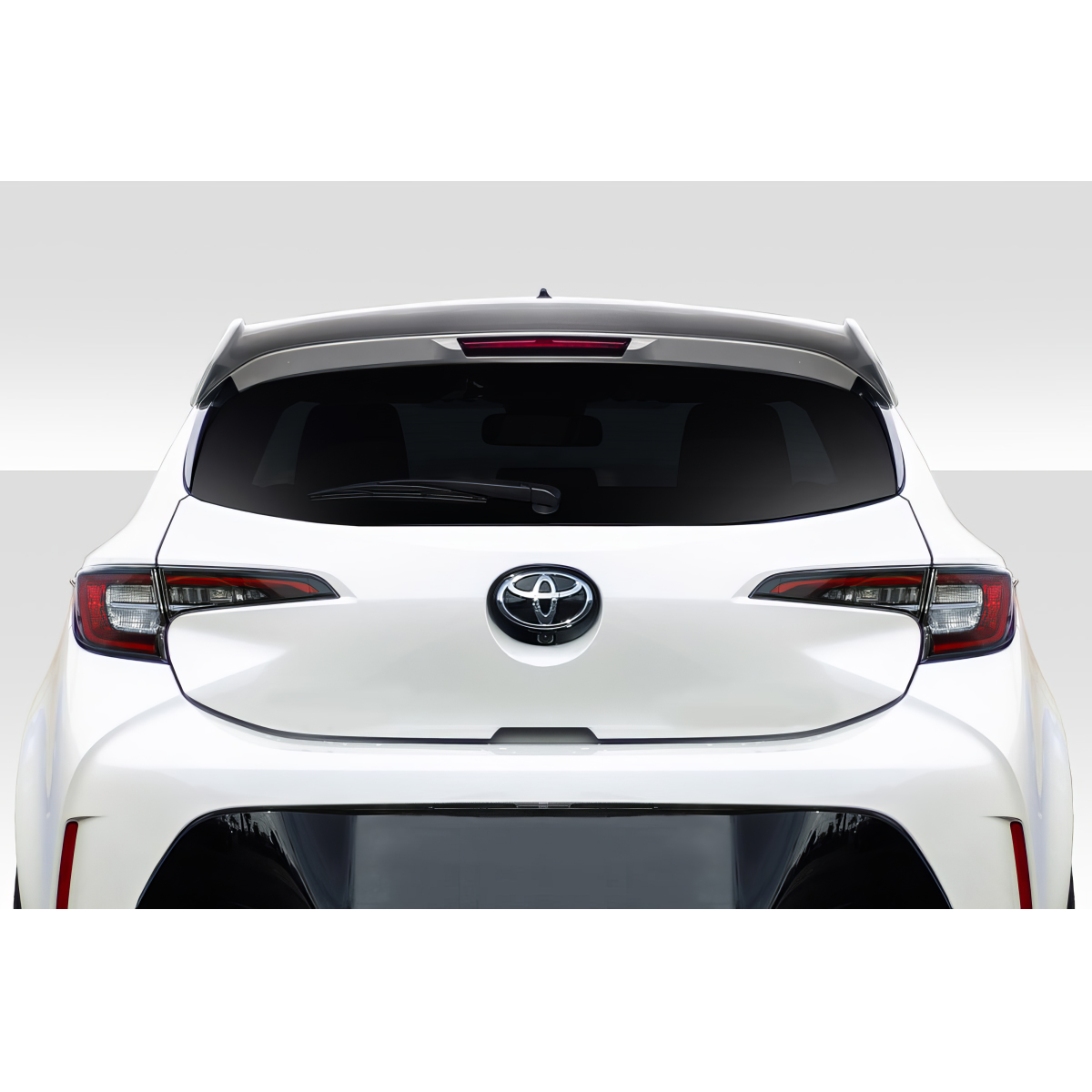 Modify your Toyota Corolla 2019 with our Exterior/Wings - Rear view of vehicle at straight angle