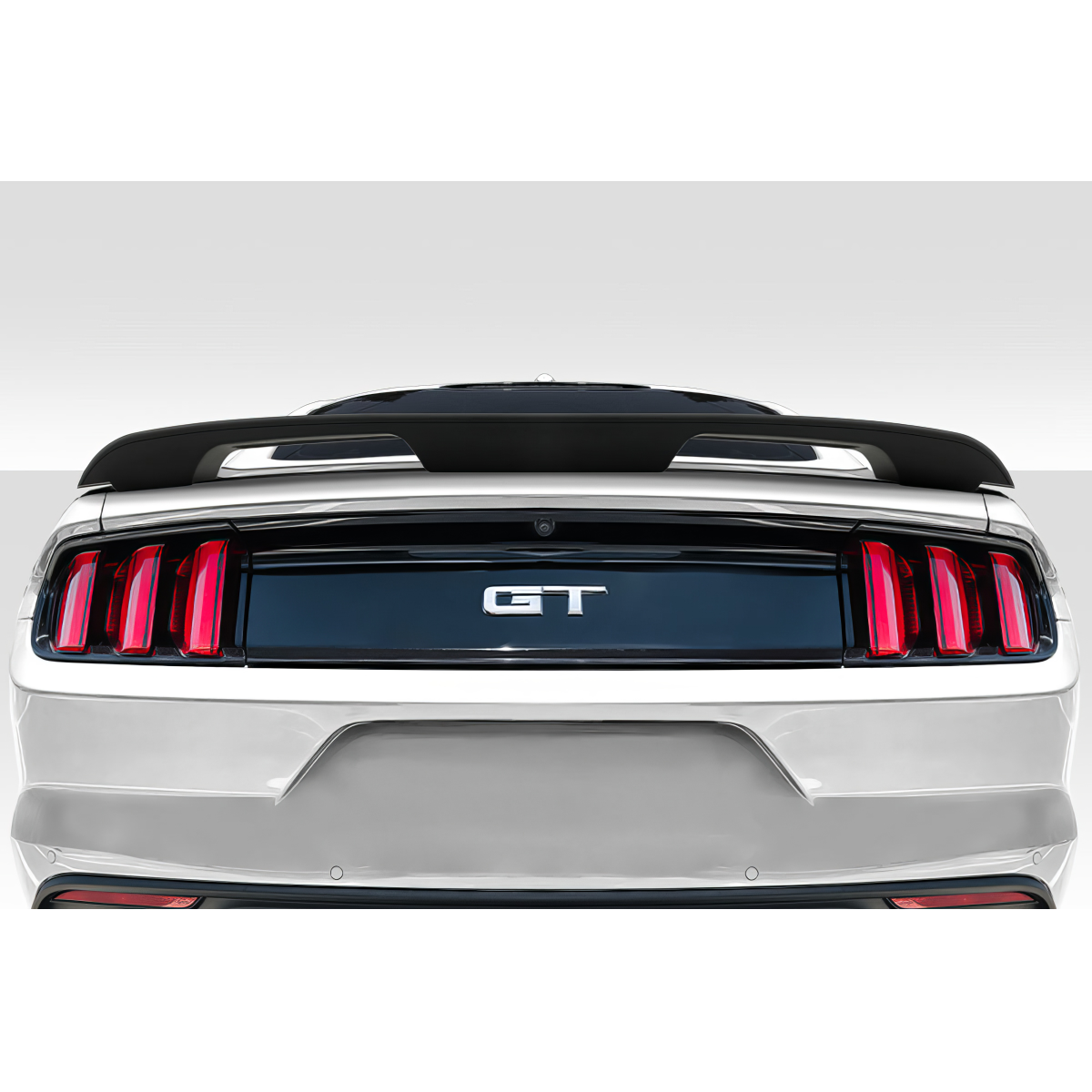 Modify your Ford Mustang 2015 with our Exterior/Wings - Rear view angle of the vehicle part