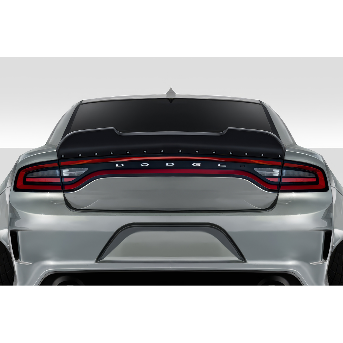 Modify your Dodge Charger 2015 with our Exterior/Wings - Rear view of the vehicle at eye level