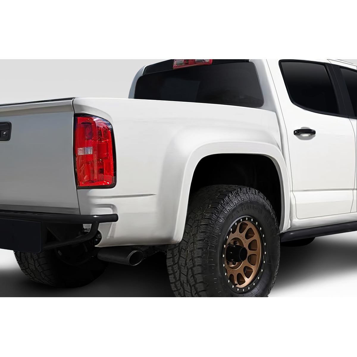 Modify your Chevrolet Colorado 2015 with our Exterior/Rear Bumpers or Lips - Rear angle view of vehicle showcasing the bumper