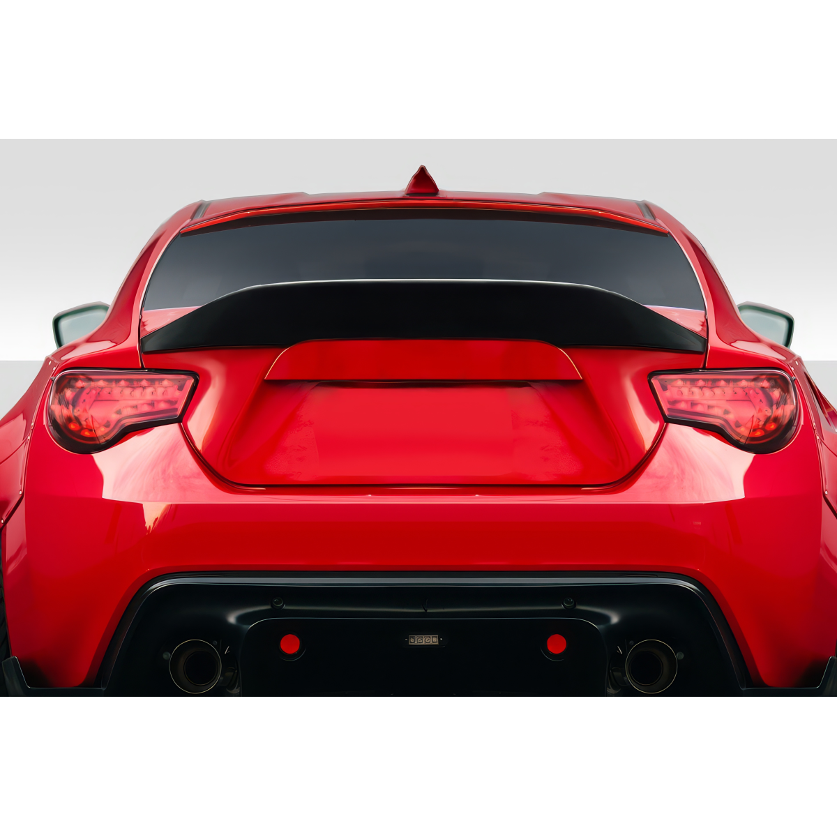 Modify your Subaru BRZ 2013 with our Exterior/Wings - Rear view angle showing the rear wing design