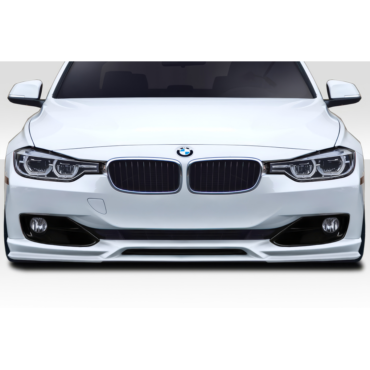 Modify your BMW 3-Series 2012 with our Exterior/Front Bumpers or Lips - Front view of a BMW 3 Series with front lip