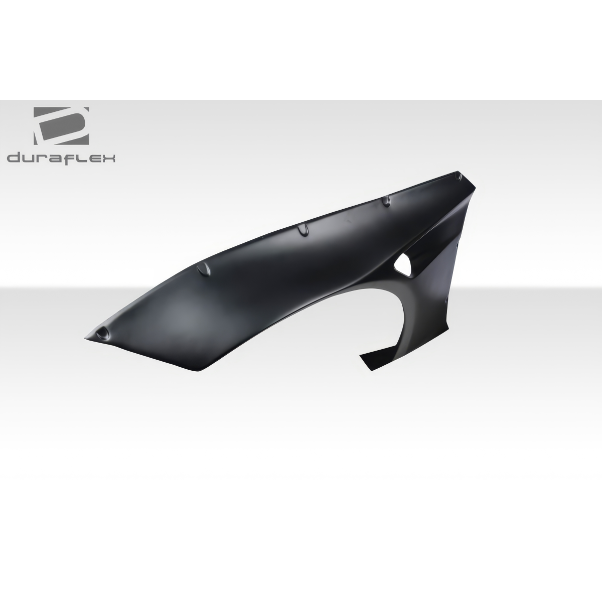 Modify your BMW 3-Series 2007 with our Exterior/Fenders - Side view of front fender part in black finish