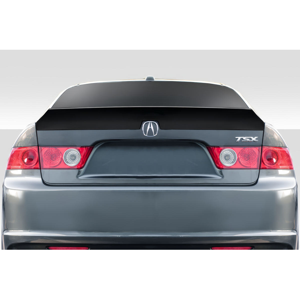 Modify your Acura TSX 2004 with our Exterior/Wings - Rear view of vehicle at a slight angle