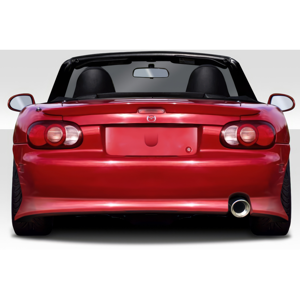 Modify your Mazda Miata 1999 with our Exterior/Rear Bumpers or Lips - Rear view of vehicle at eye level angle