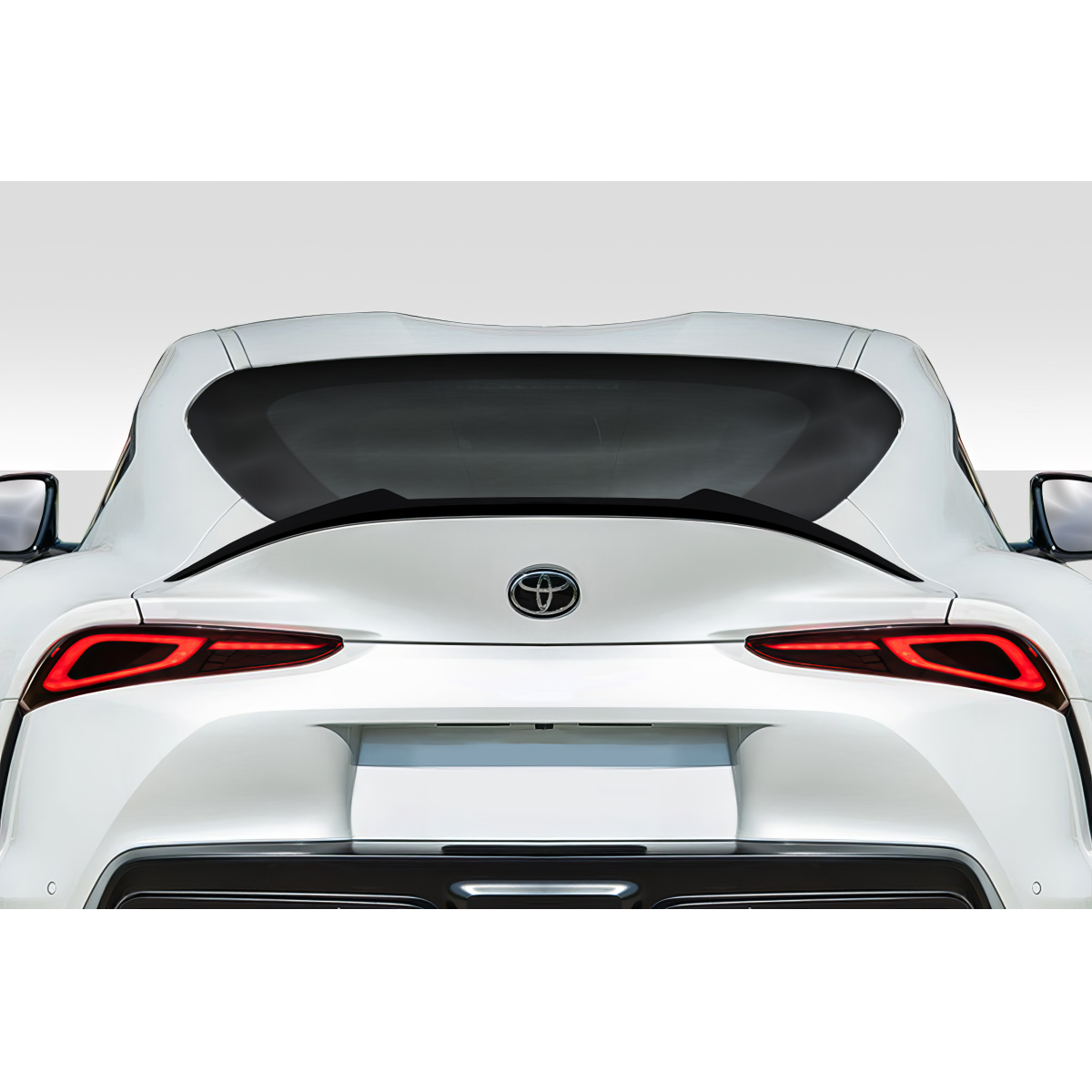 Modify your Toyota Supra 2019 with our Exterior/Wings - Rear angle view of Toyota Supra wing attachment