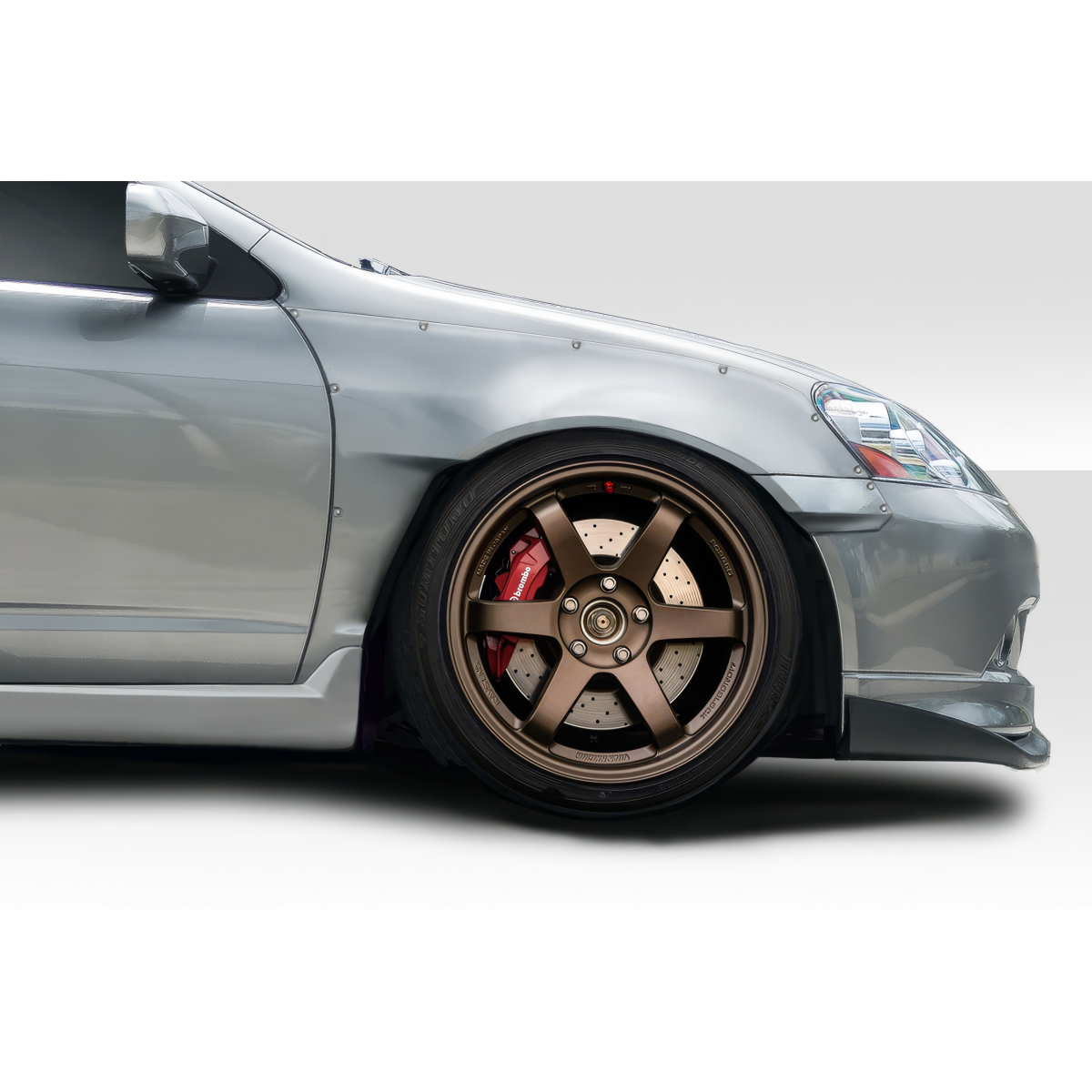 Modify your Acura RSX 2002 with our Exterior/Fenders - Angle showing side view of Acura RSX fender flares