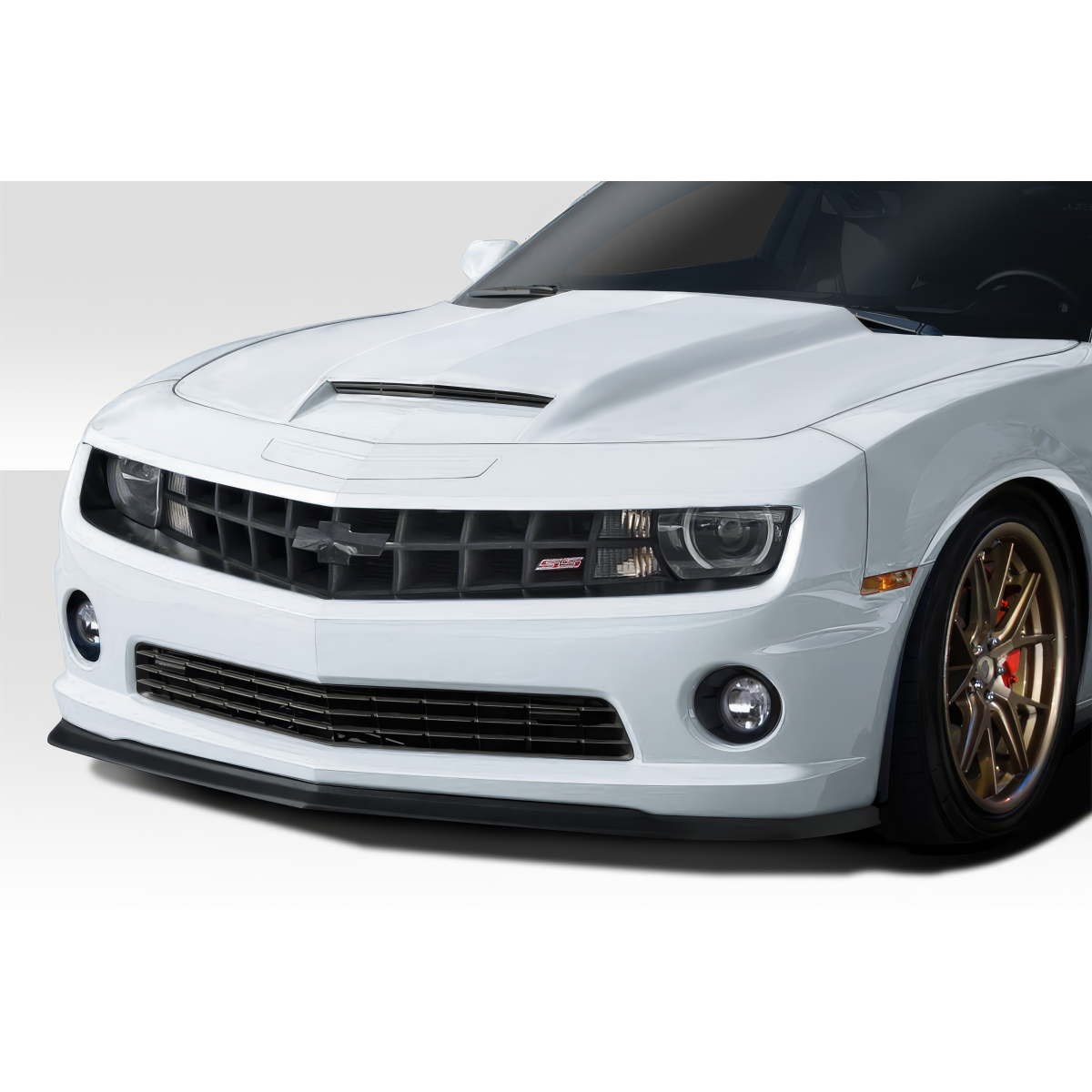 Modify your Chevrolet Camaro 2010 with our Exterior/Front Bumpers or Lips - Front angle view of Chevrolet Camaro bumper part