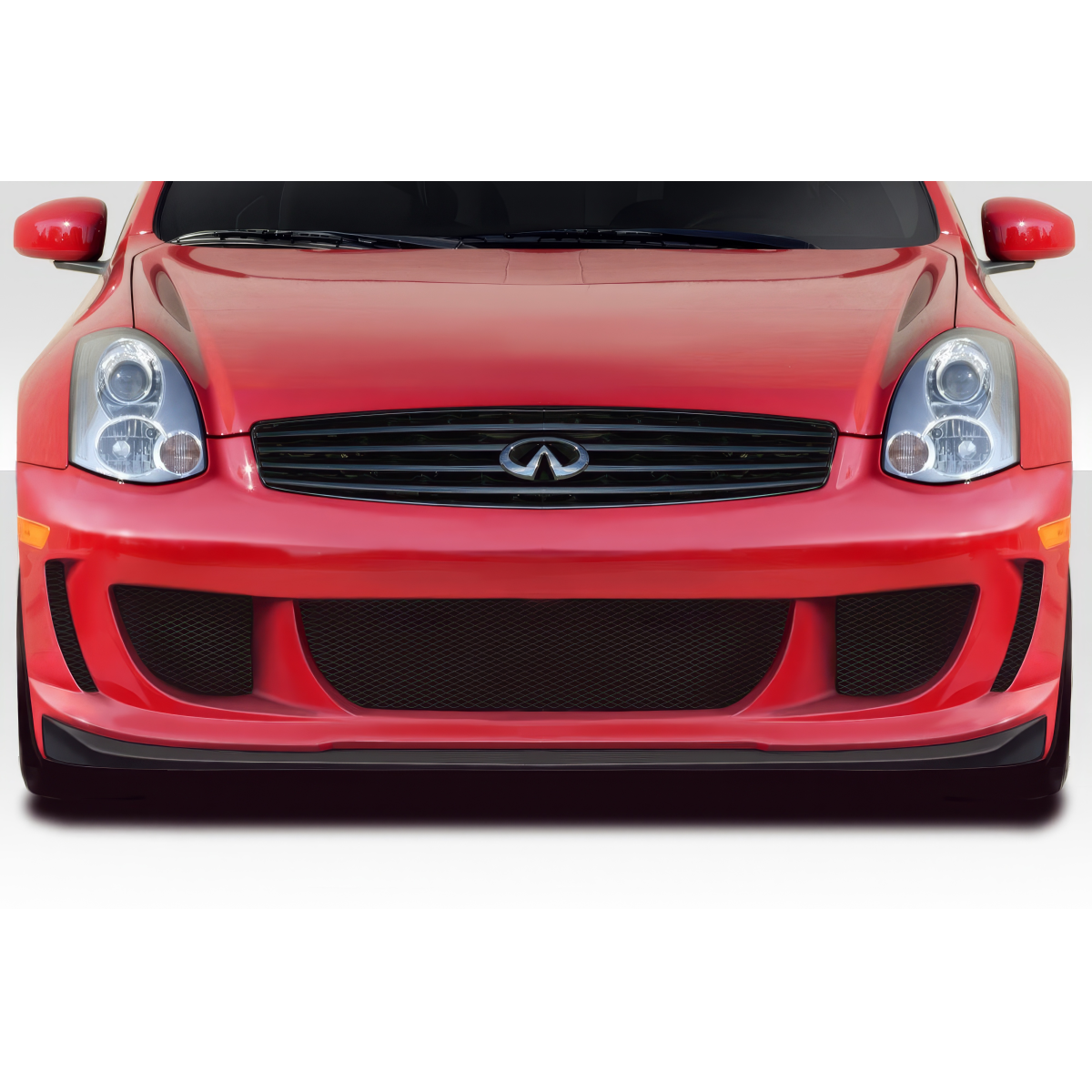 Modify your Infiniti G35 2003 with our Exterior/Front Bumpers - Front angle view of Infiniti G35 car