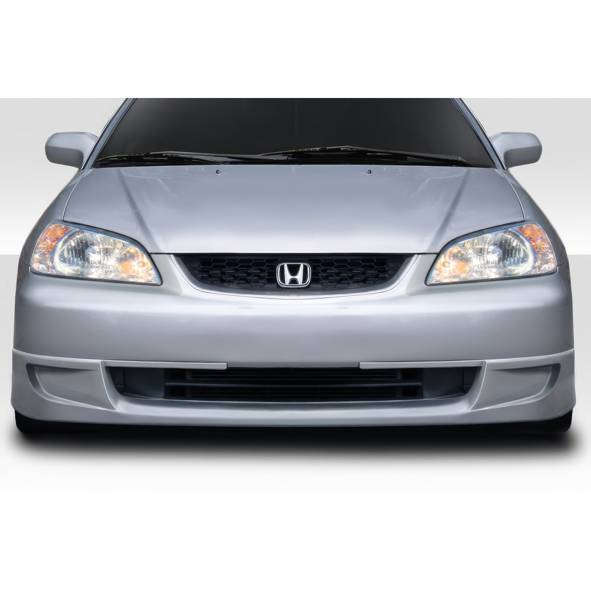 Modify your Honda Civic 2001 with our Exterior/Front Bumpers or Lips - Direct front view of the vehicle part