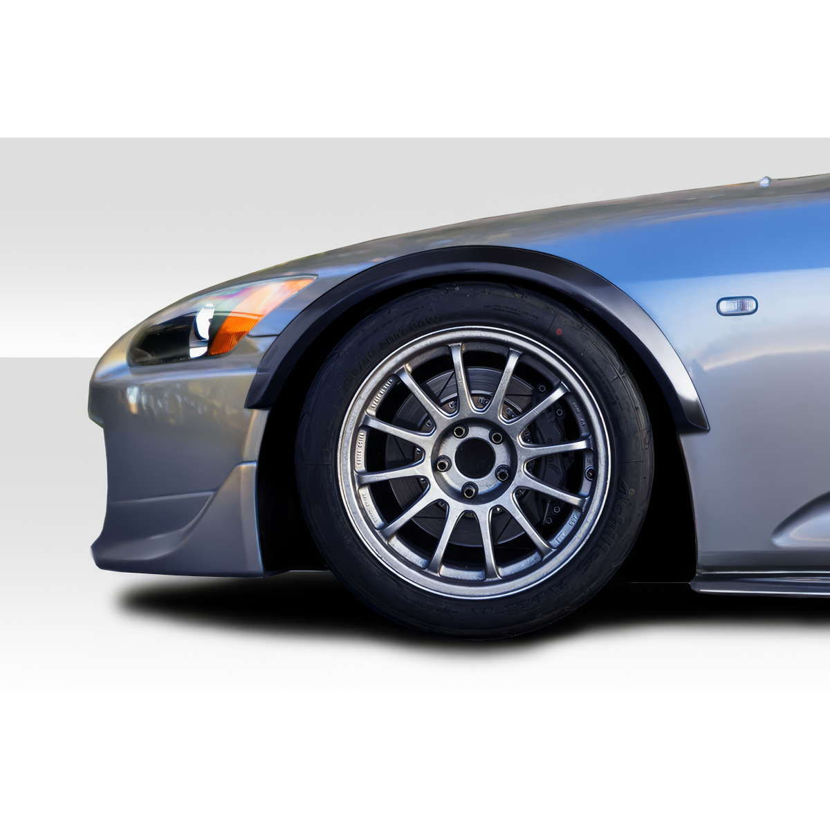 Modify your Honda S2000 2000 with our Exterior/Fenders - Image shows front fender flares at side angle