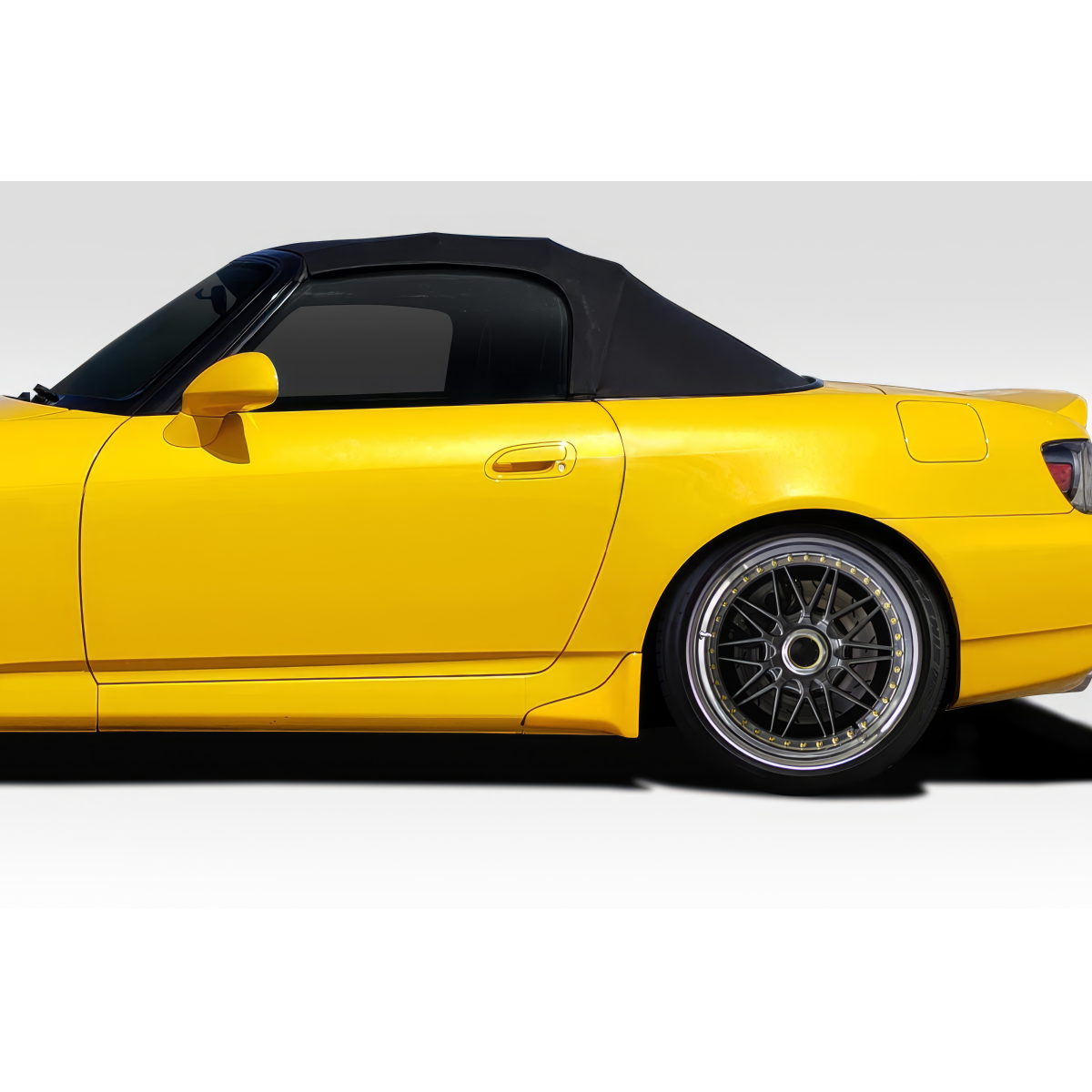 Modify your Honda S2000 2000 with our Exterior/Side Skirts - Side angle view of Honda S2000 car part