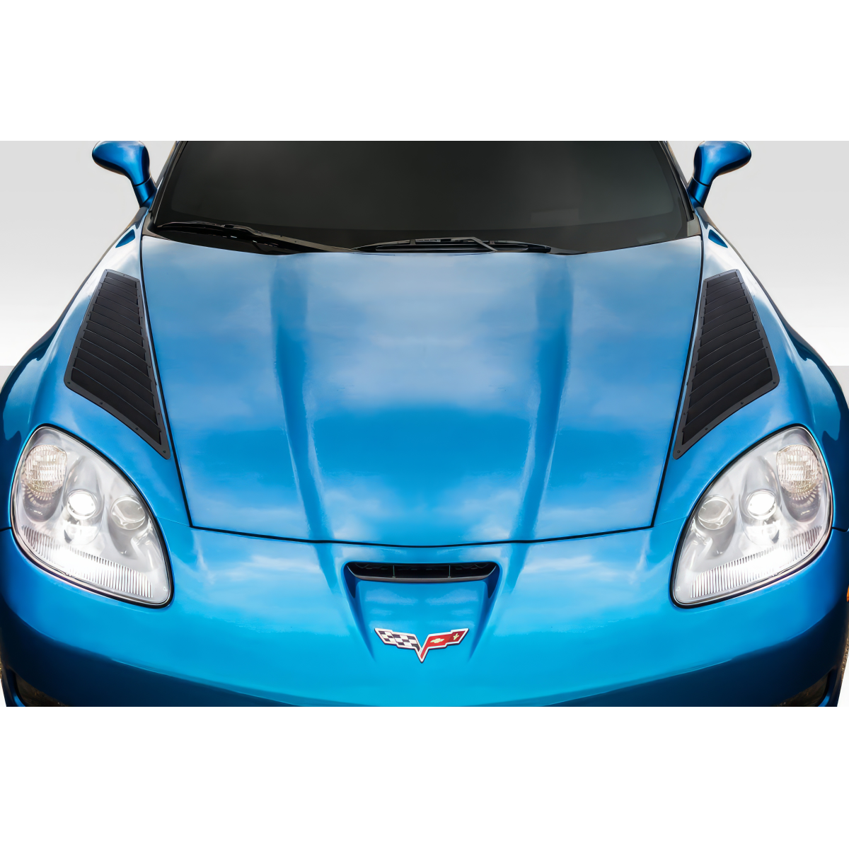 Modify your Chevrolet Corvette 2005 with our Exterior/Fenders - Top down view of car fender vents at 45 degrees