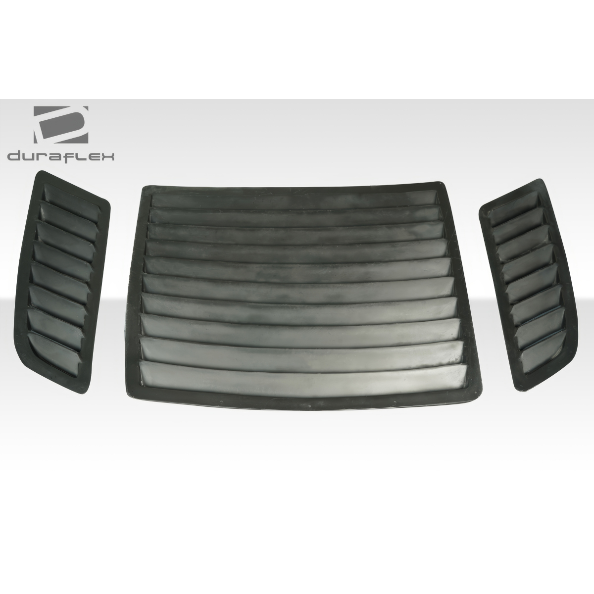 Modify your Ford Mustang 2015 with our Exterior/Hoods - Front view of hood vents tilted slightly