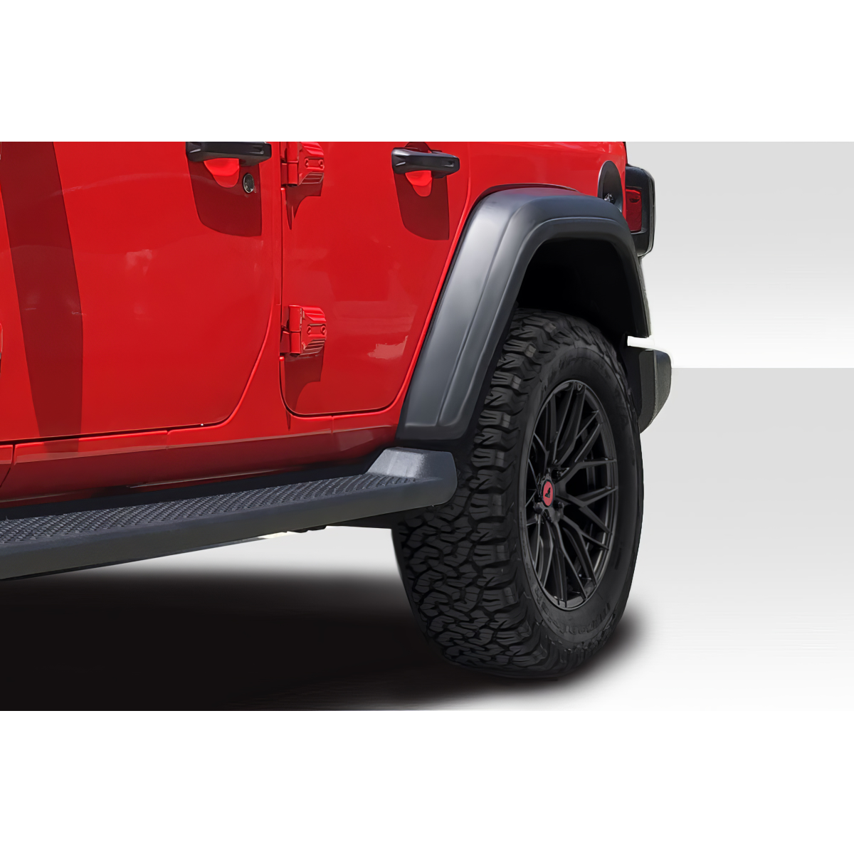 Modify your Jeep Wrangler 2007 with our Exterior/Fenders - View from slightly above right rear side