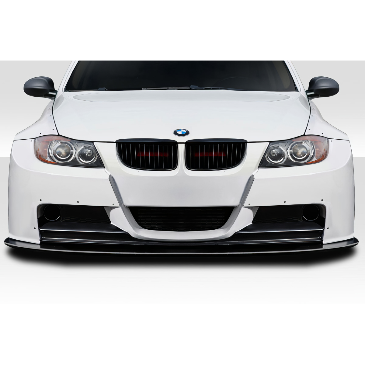 Modify your BMW 3-Series 2006 with our Exterior/Front Bumpers or Lips - Front view angle of a BMW 3 Series E90